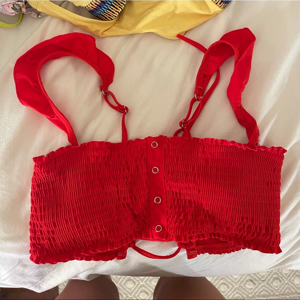 Red bikini top!